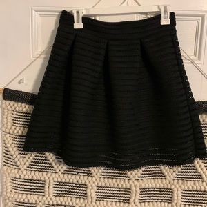 Sans Souci Black Peplum Skirt